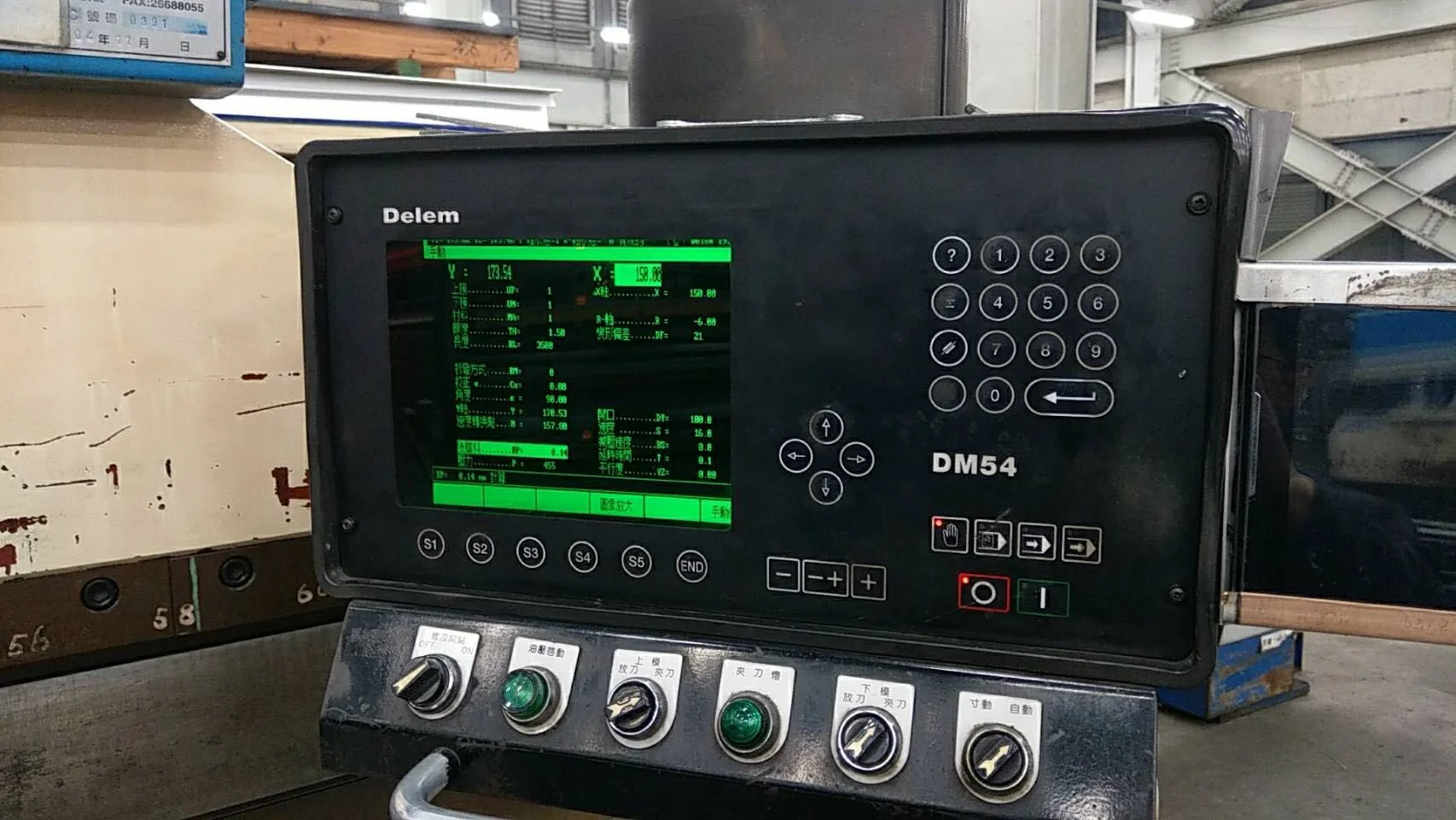 Delem DM-54 with LCD replacement installed